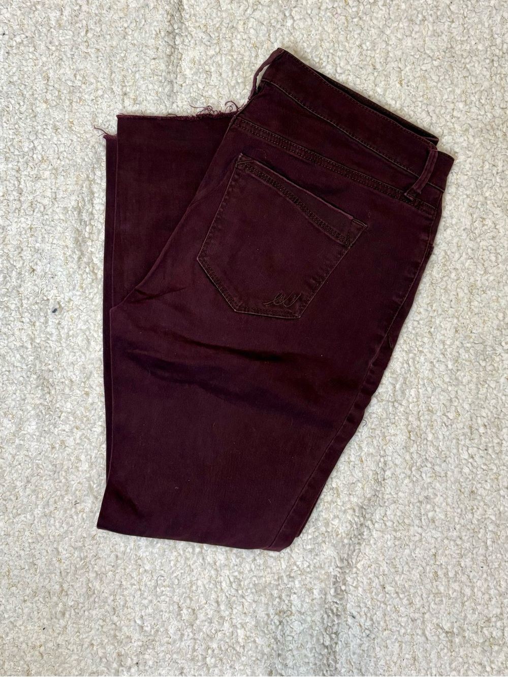 Express Burgundy Mid-Rise Ankle Legging Skinny Jeans size 8